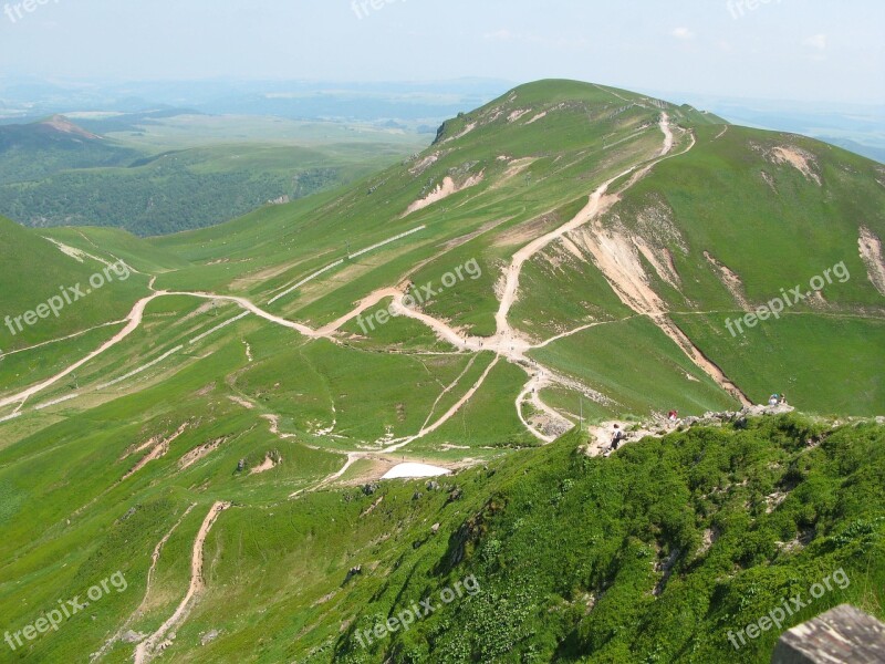 Auvergne France Landscape Volcanoes Free Photos