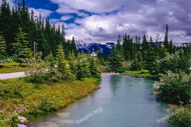 River Flow Rockies Canada Free Photos