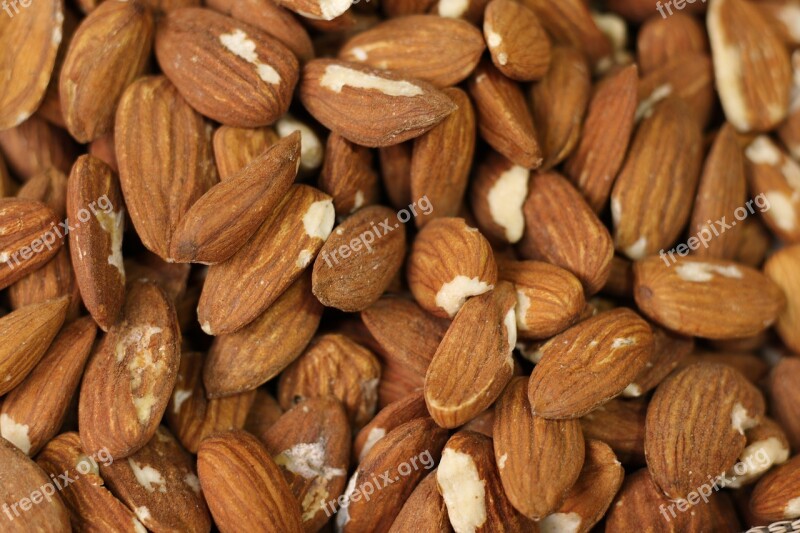 Food Almonds Healthy Nutrition Snack