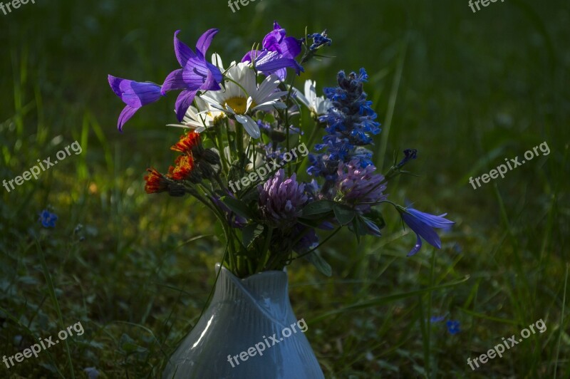 Bouquet Of Flowers Flower Romantic Rural Spring