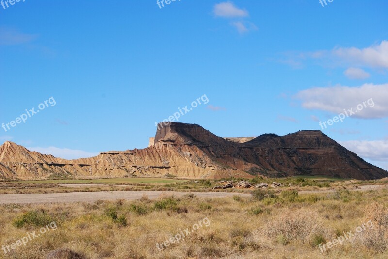 Bardenas Real Spain Landscape Pamplona Dry