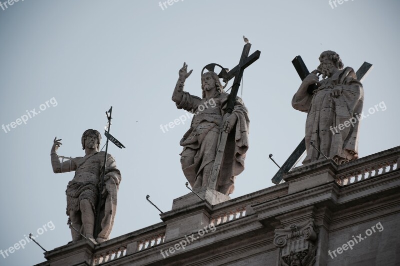 St Peters Square Rome Italy Vatican Jesus