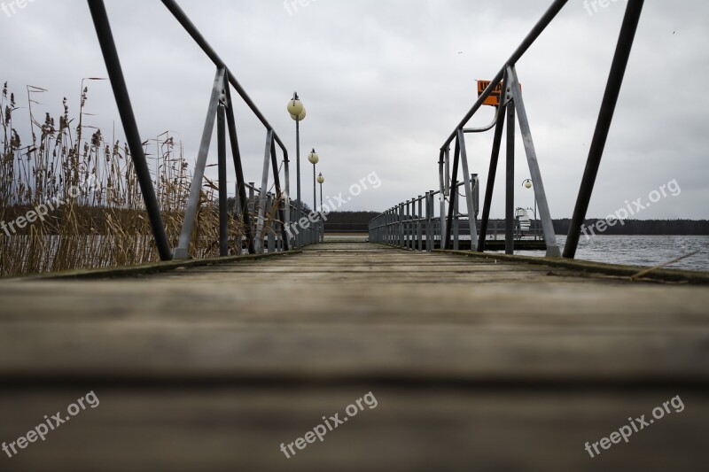 Bridge Waters Sky Nature Beach