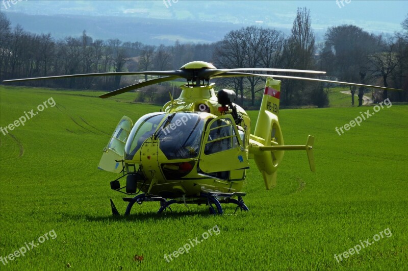 Helicopter Field Grass Lawn Laid