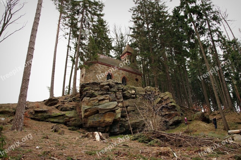 Church Rocks Bedrock Forest Chapel