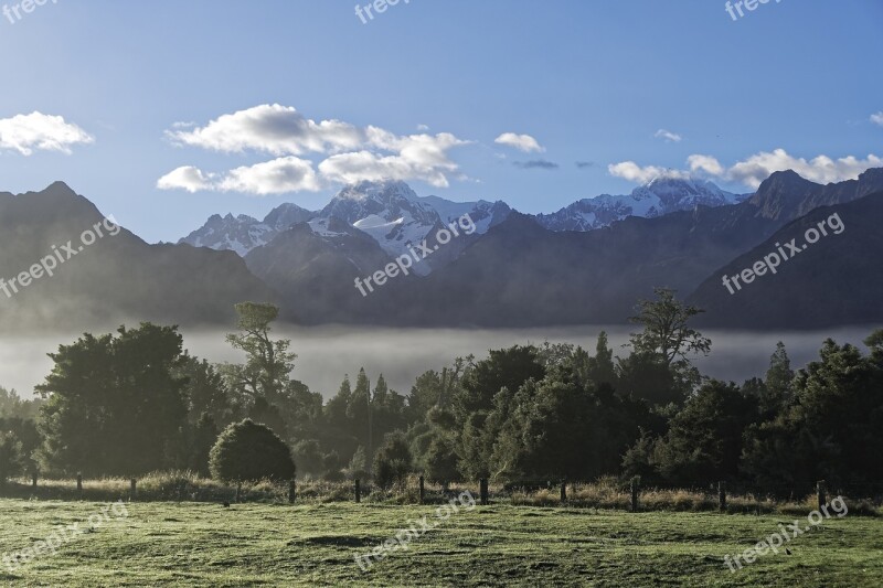 New Zealand Mount Tasman Mount Cook Mountain Nature