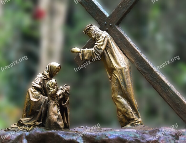 The Eight Station Jesus Meets The Women Of Jerusalem Station Of The Cross Jesus Christ Free Photos