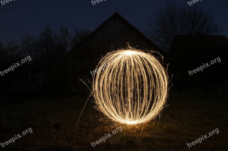 Painting With Light Light Sparkler Abstract Free Photos