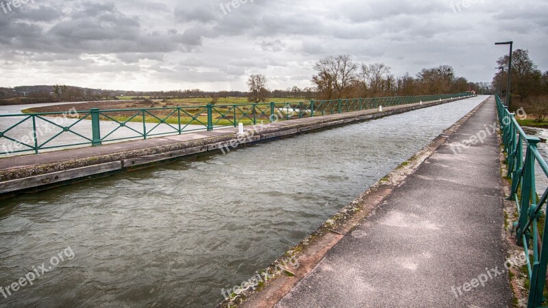 France Burgundy Digoin Channel Bridge