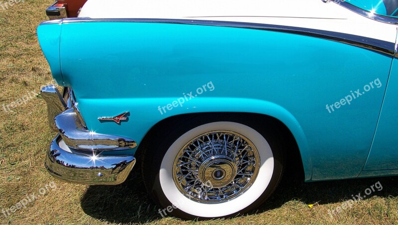 Car Classic Car Vehicle Chrome Wheel