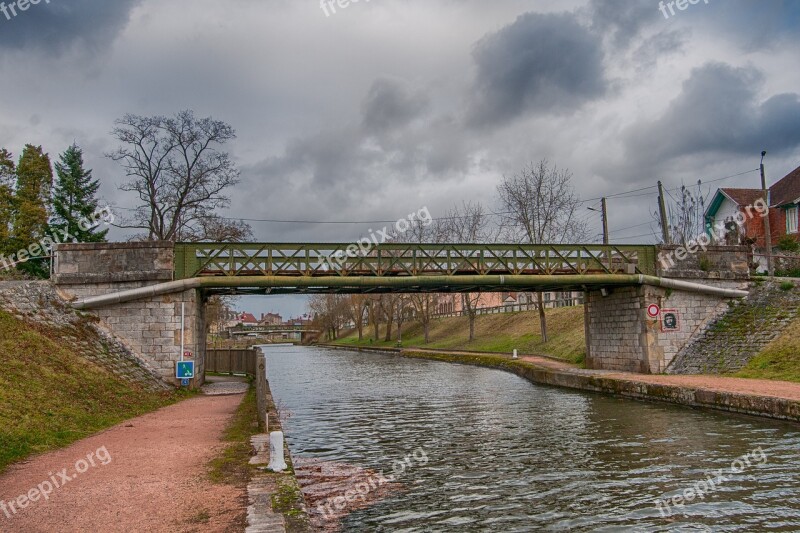 France Burgundy Digoin Channel Bridge