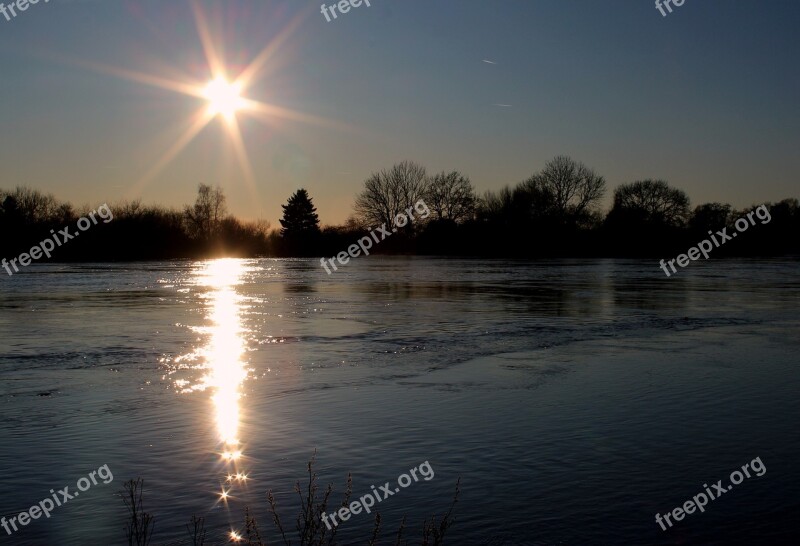 Sunset Dawn Sun Dusk Reflection