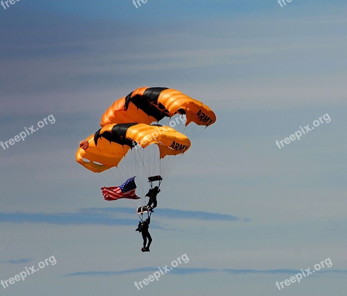 Action Skill Sky Diver Extreme Sport Freedom