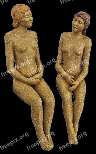 Figure Female Naked Ceramic Woman