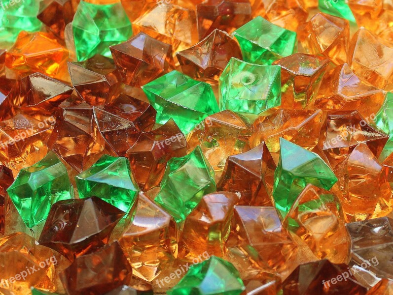 Glass Shards Of Glass Solid Colorful Body Crystal