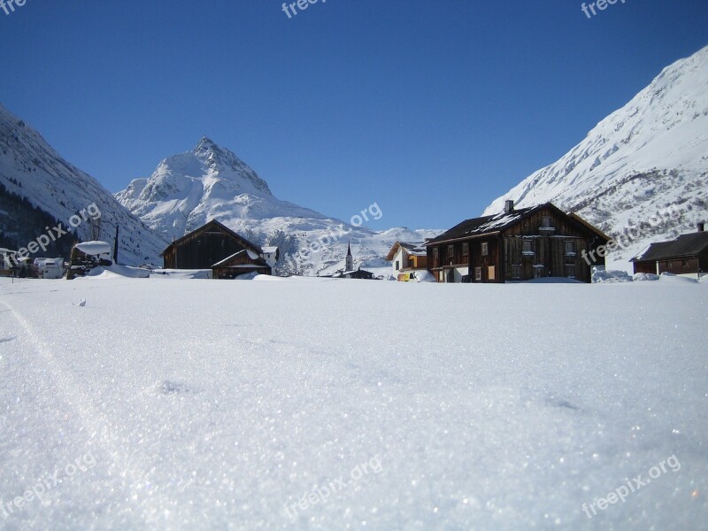 Snow Mountain Winter Cold Ice