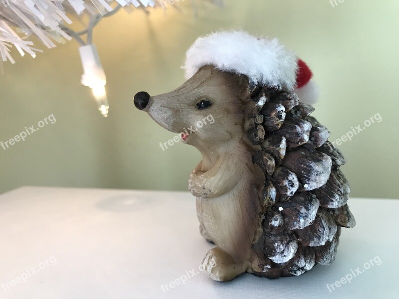 Christmas New Year New Years Christmas Decorations Hedgehog