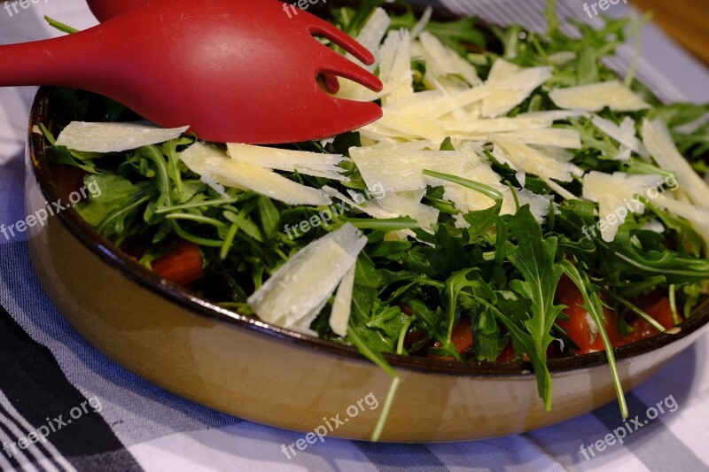 Salad Rocket Arugula Parmesan Parmigiano