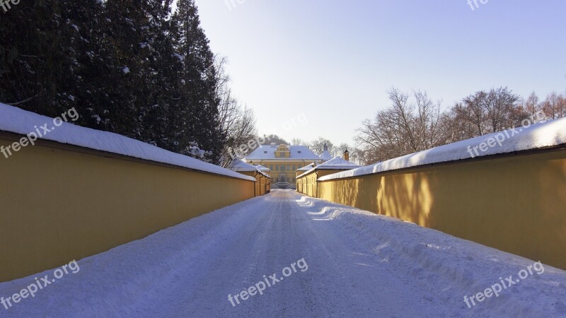 Road Empty Hellbrunn Salzburg Romantic