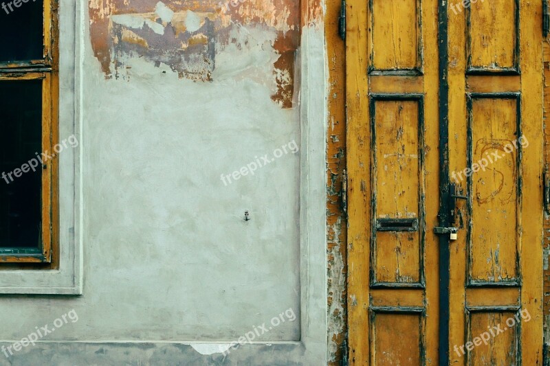 Door Wood Wall Old Wooden