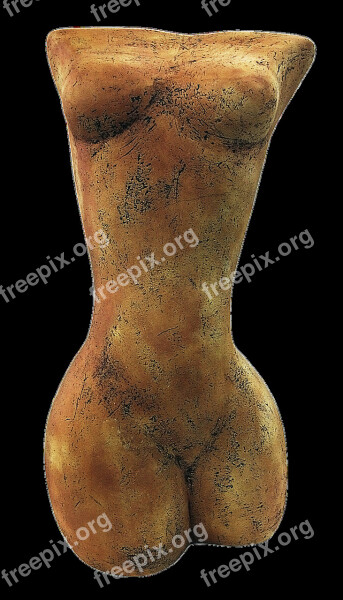 Torso Figure Female Ceramic Woman