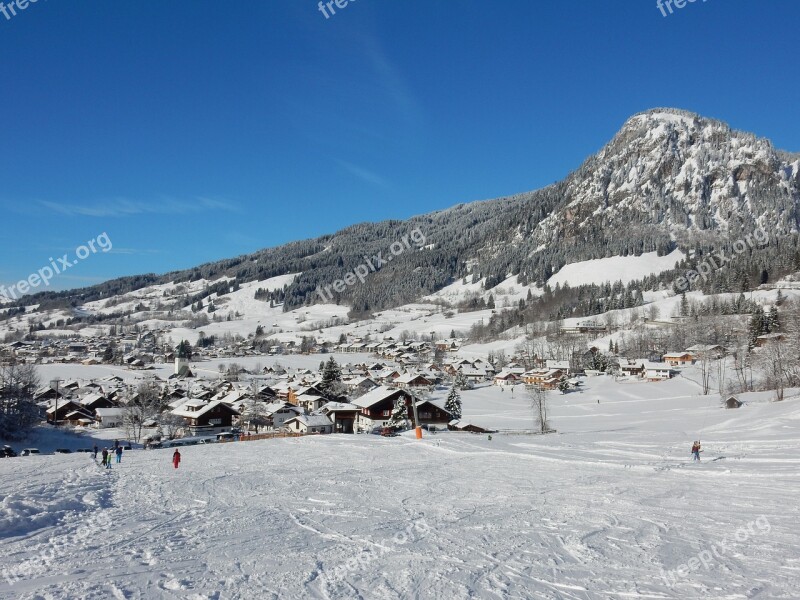 Snow Mountain Winter Nature Landscape