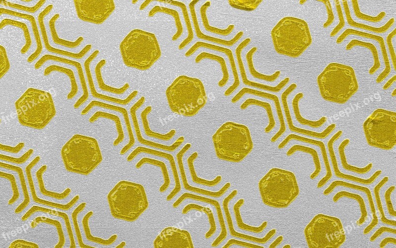 Abstract Background Hexagons Geometric Fabric