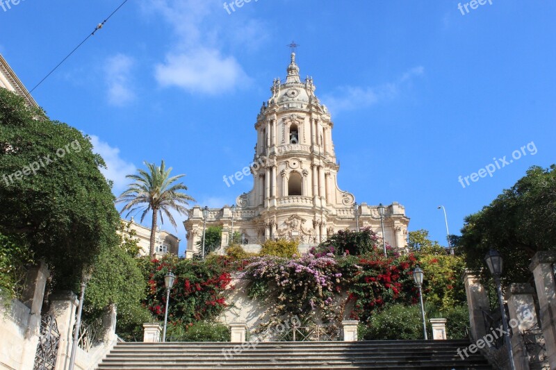 The Cathedral Of San Giorgio Edit Sicily Free Photos