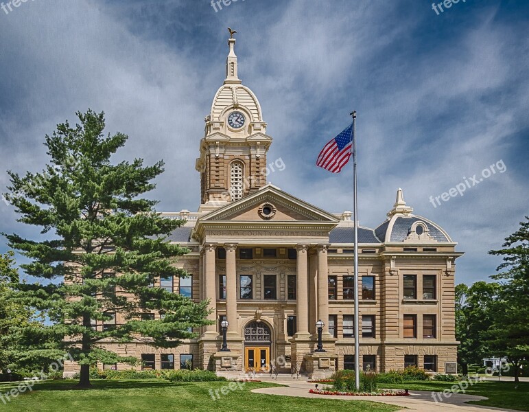 Architecture Administration Flag Travel Clock