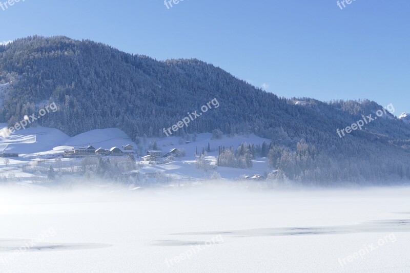 Snow Winter Mountain Nature Panorama