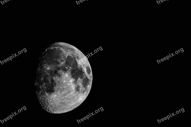 Moon Astronomy Luna Crater Apollo