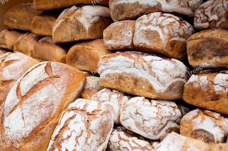 Bakery Loaf Eating Wheat Bread