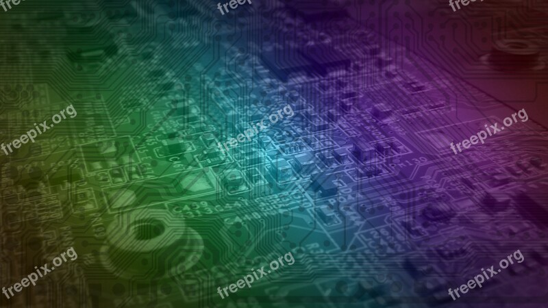 Abstract Desktop Pattern Pcb Circuit Board