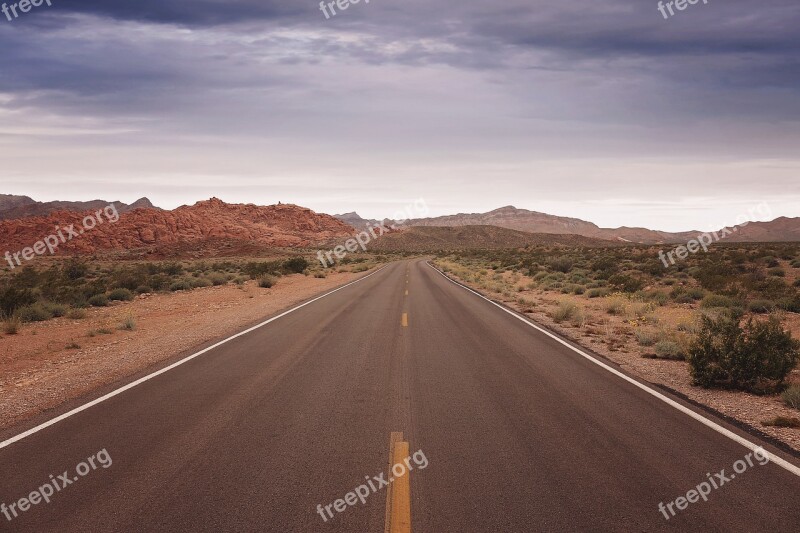 Road Desert Travel Highway Sky