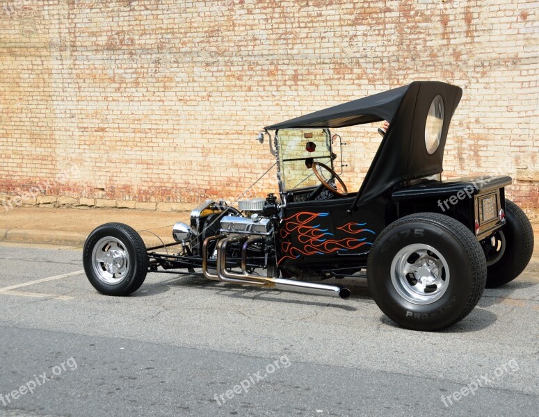 Hot Rod Car Customized Rod Vehicle