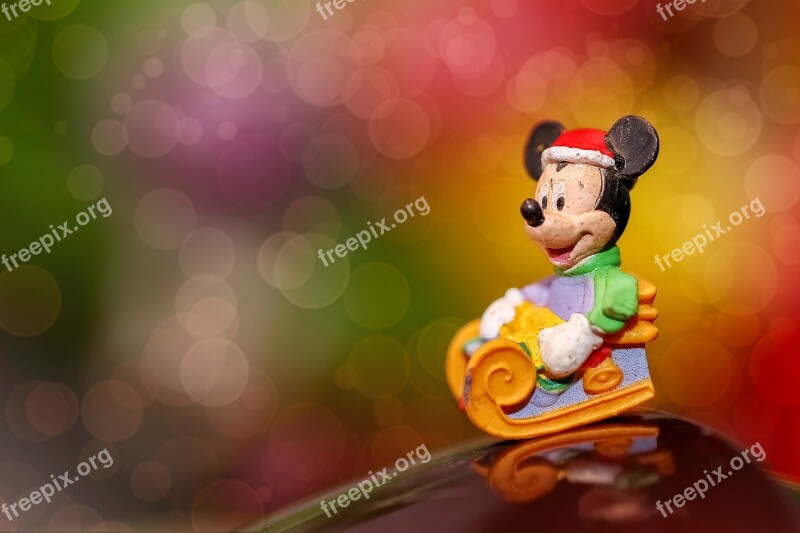 Christmas Decoration Mickey Color Holidays