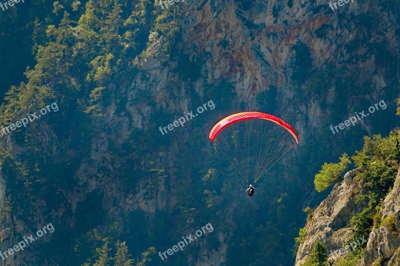 Paragliding Sky Landscape Flying Free Photos