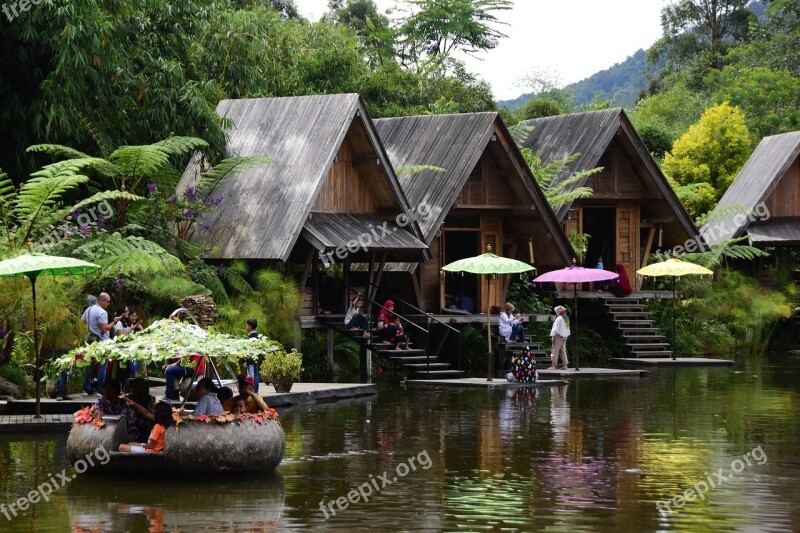 Pond Travel Bamboo Lake Traditional