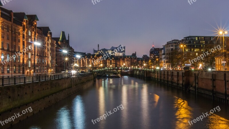 City River Bridge Waters Reflection