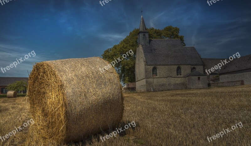 Rural Area Chapel Harvest Catholic Quiet