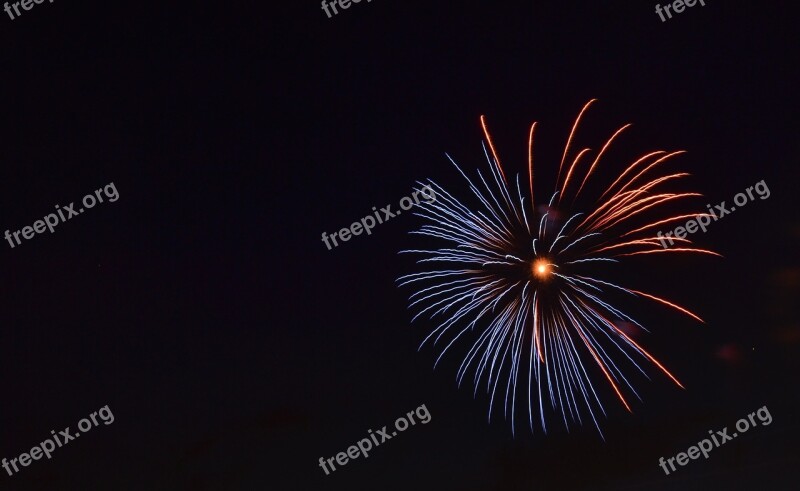 Background Fireworks Flare-up Darkness Bright