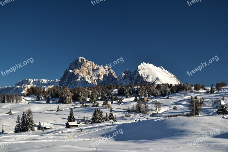 Snow Winter Mountain Ice Cold