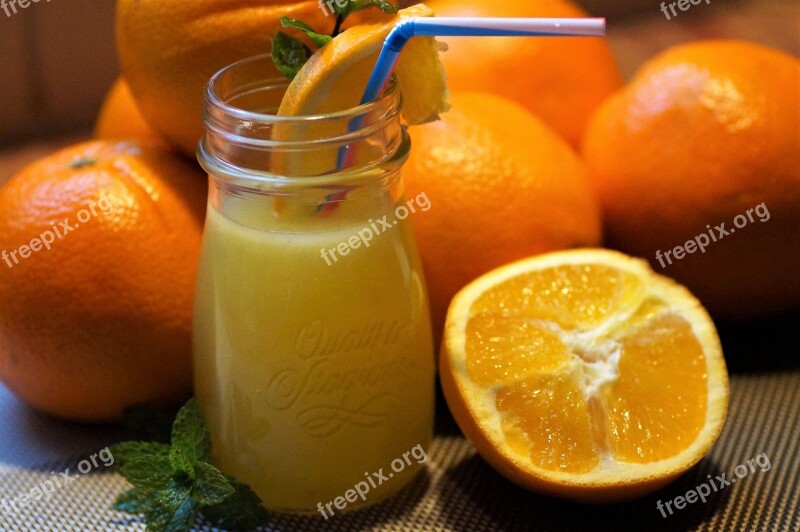 Orange Orange Juice Fresh Squeezed Juice