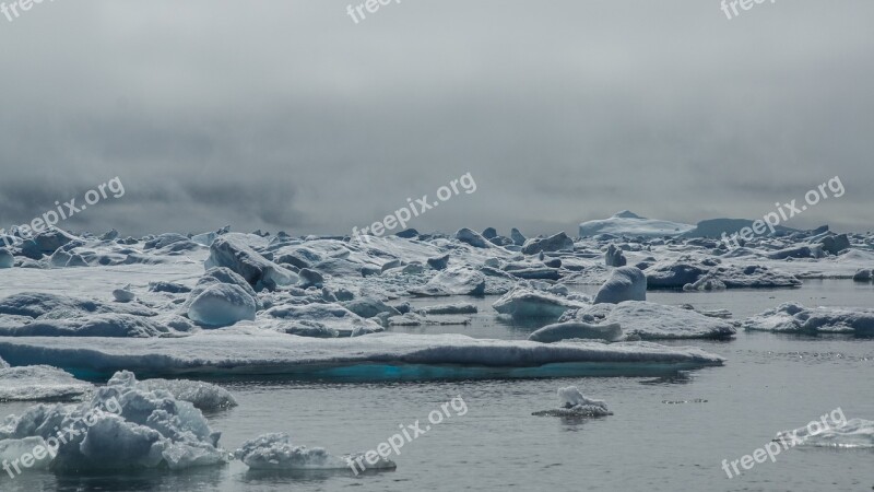 Drift Ice Iceberg Frozen Sea White