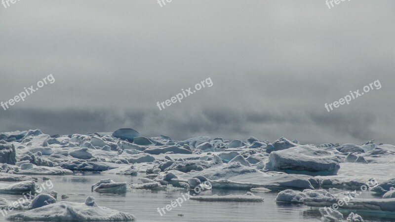 Drift Ice Iceberg Frozen Sea White