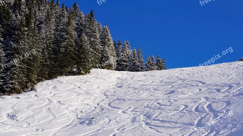 Snow Winter Cold Mountain Nature