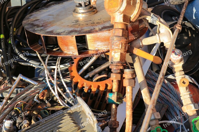 Old Industry Scrap Recycling Gears