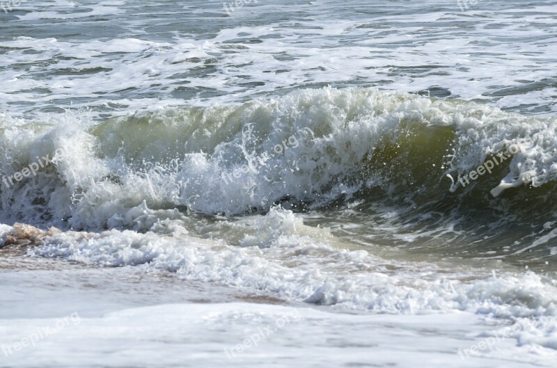 Water Surf Wave Sea Foam