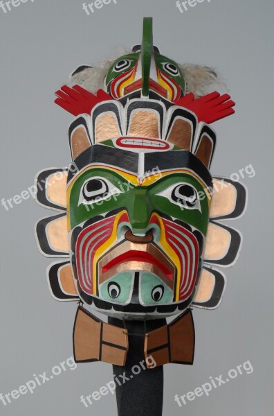 Mask Shamanism Artifact Religion Wood