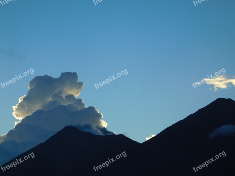 Mountain Sky Nature Panoramic Landscape